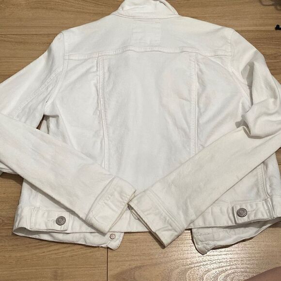 Garage white denim jacket size large - Picture 3 of 6